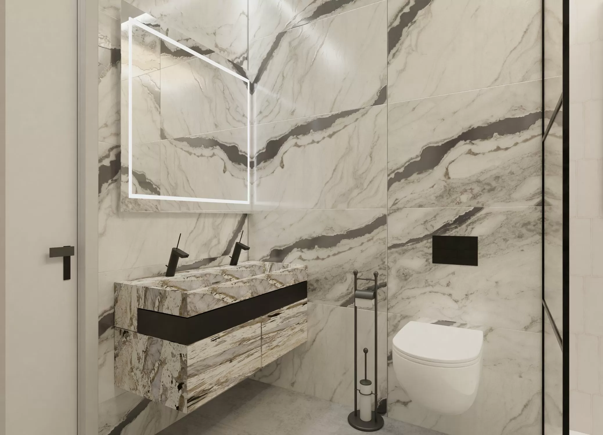Керамогранит French Black High Gloss 600x1200