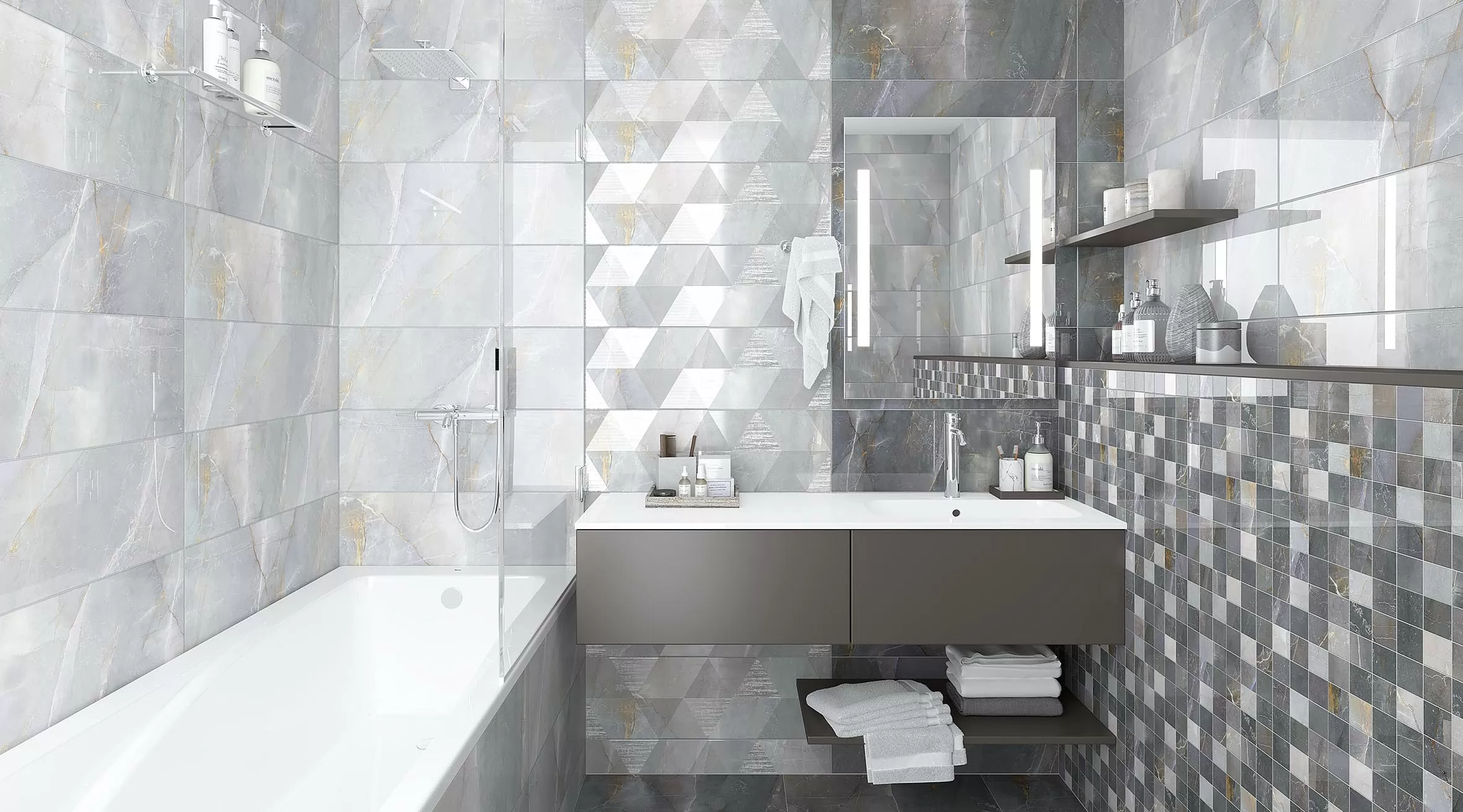 Керамогранит SH 0053 Shade темно-серый 60х60