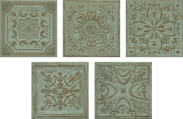 Плитка Gatsby green tin 20x20.1