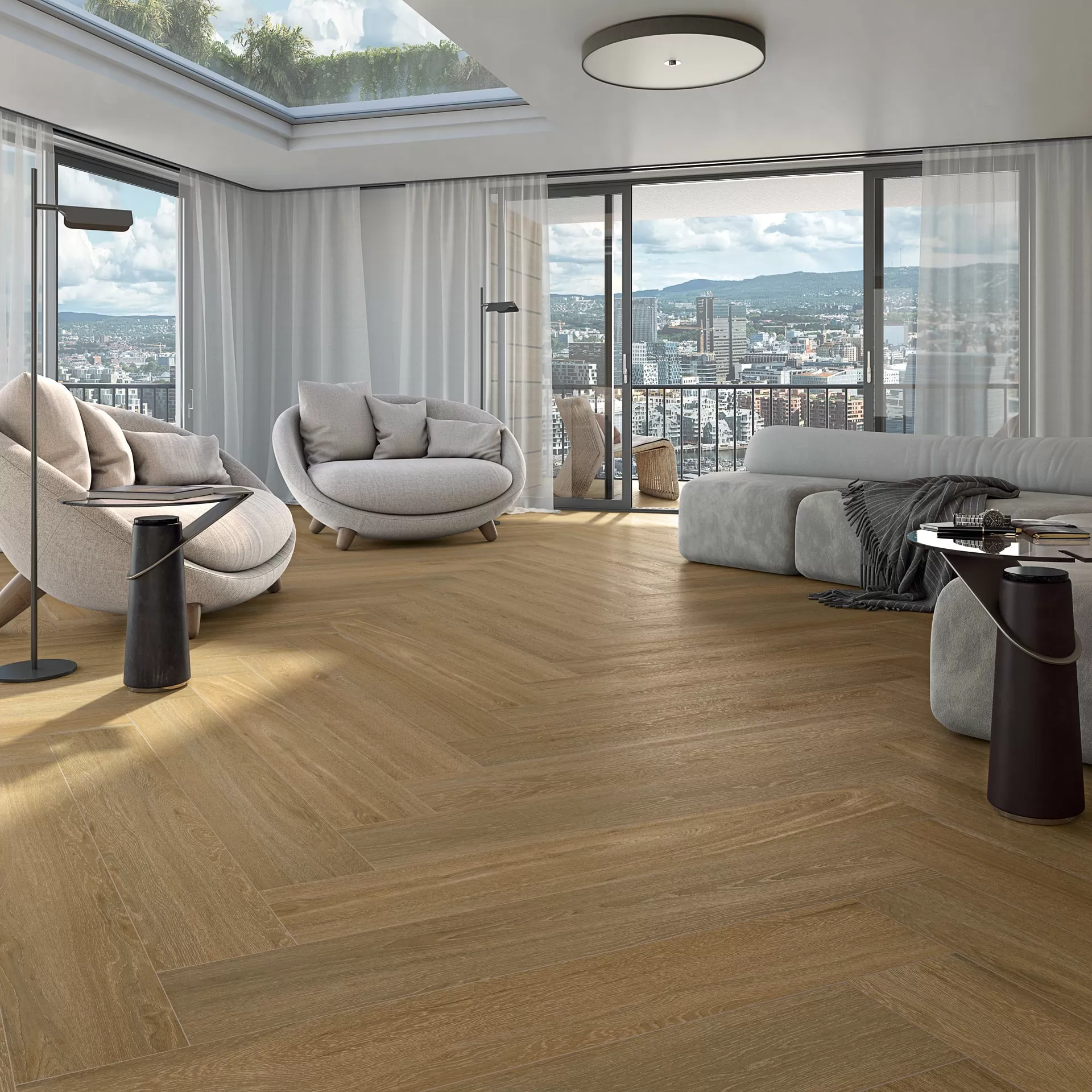 Керамогранит 4JD8 Oslo-R Marron R10 26x180