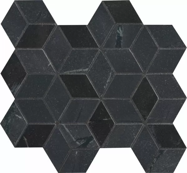 Плитка Newluxe Black Tessere Rombi 26х28