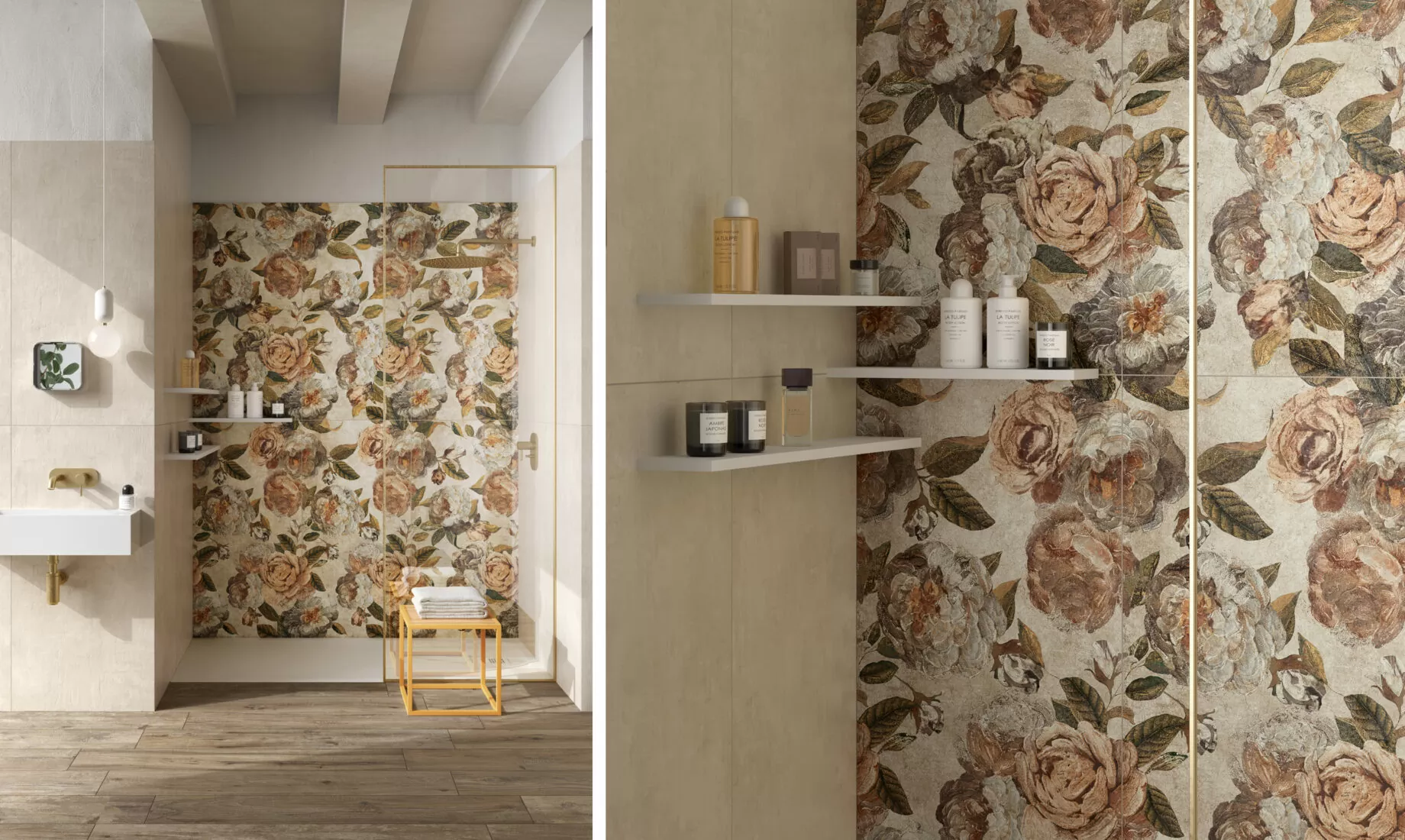 Керамогранит 133481 Alchymie Flowery Grey Nat Ret 60x120