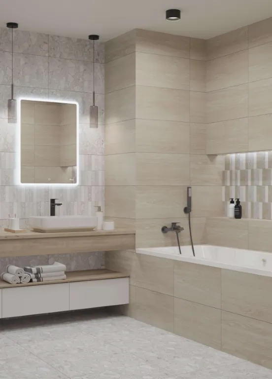 Керамогранит 6246-0116 Спектр светло-серый 45х45