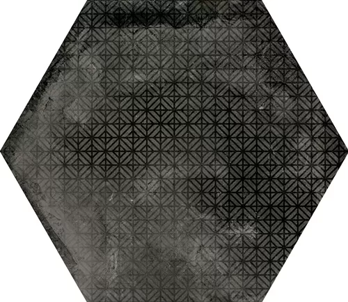 Керамогранит 23604 Urban Hexagon Melange Dark 29,2X25,4
