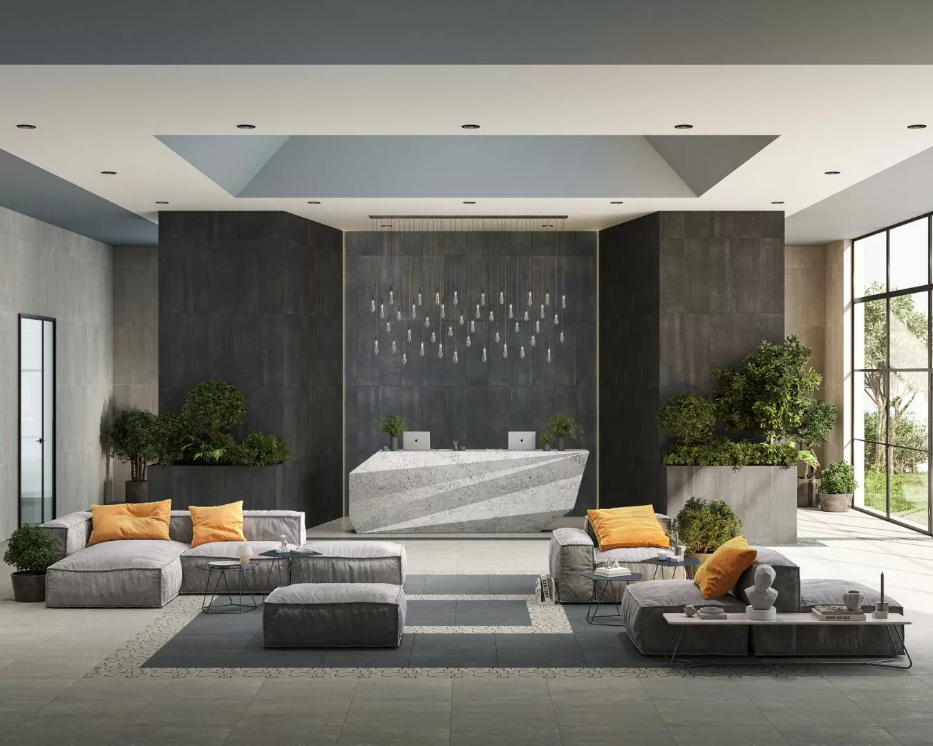 Керамогранит SG640120R/6BT Плинтус Гварди серый светлый матовый обрезной 60x9,5x0,9