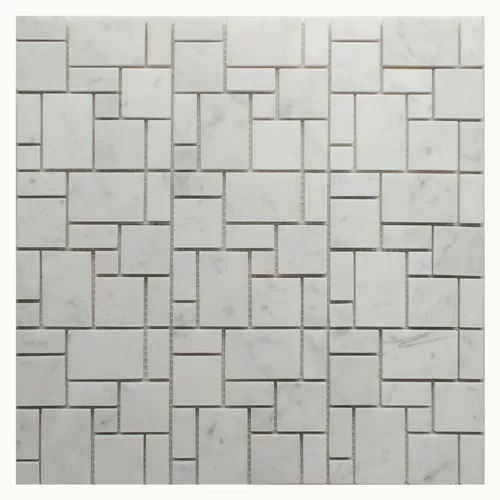 Мозаика Bianco Carrara Random Square 30.5x30.5