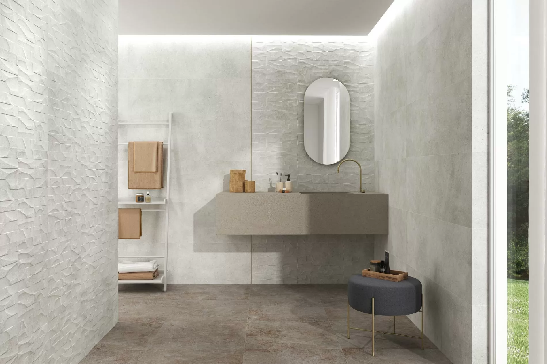 Плитка Odeon Gris Decor Rec 30x90