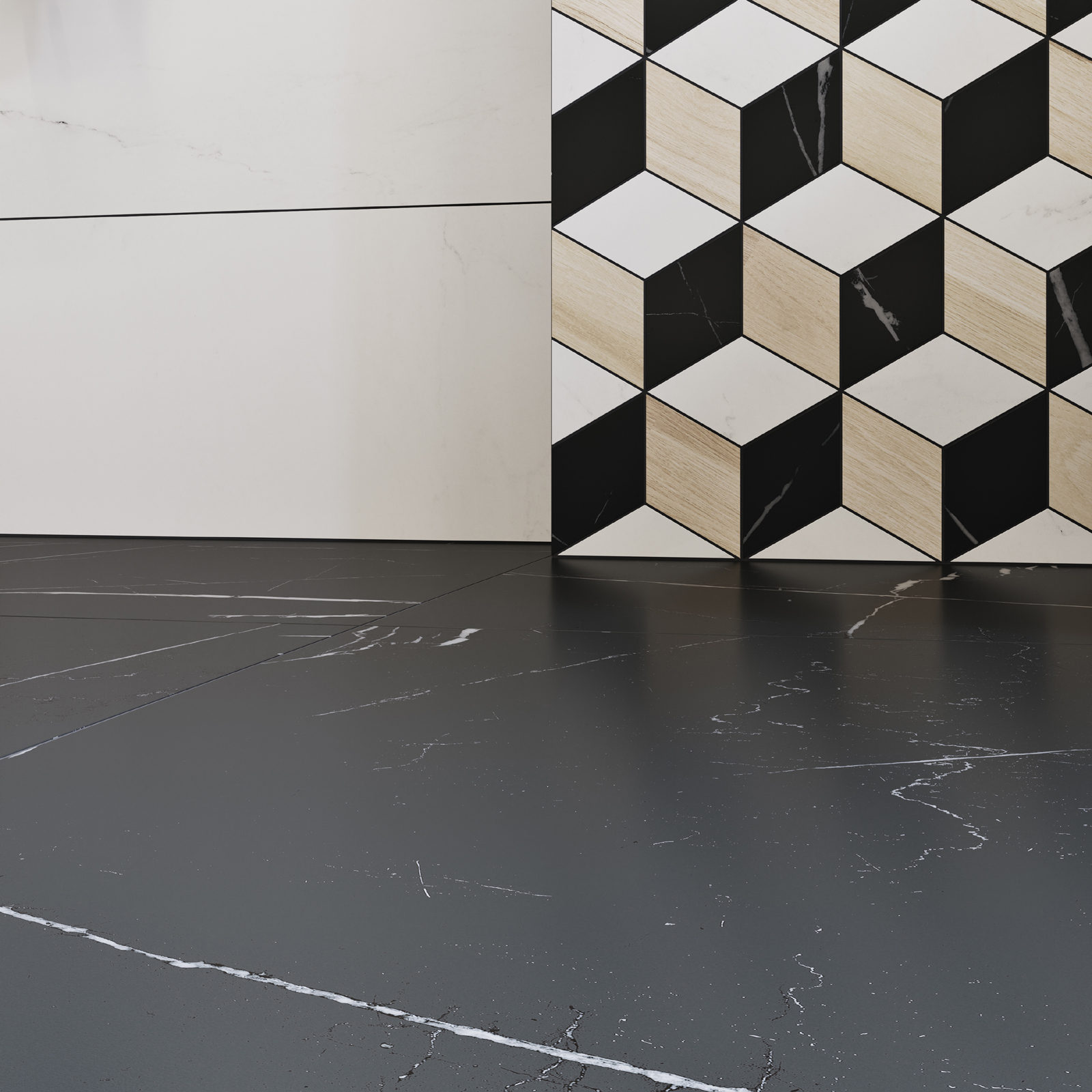 Керамогранит DAK63833 FLASH black matt 60x60