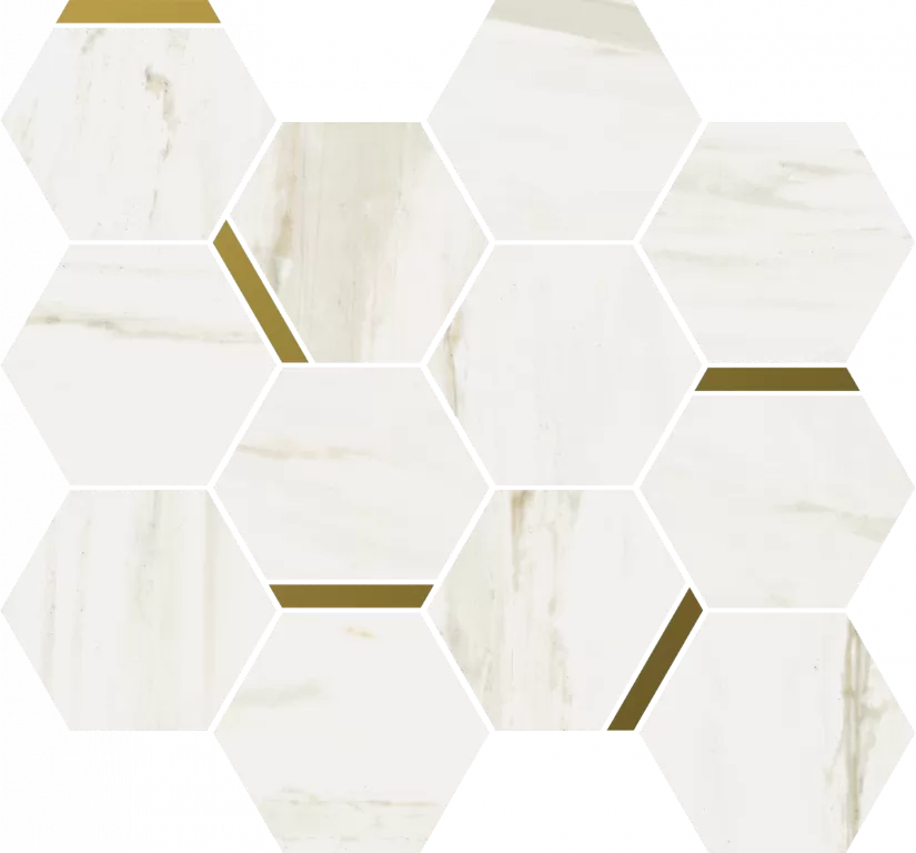 Мозаика 620110000222 Stellaris Carrara Ivory Mosaico Chic Nat 28.3x32.8