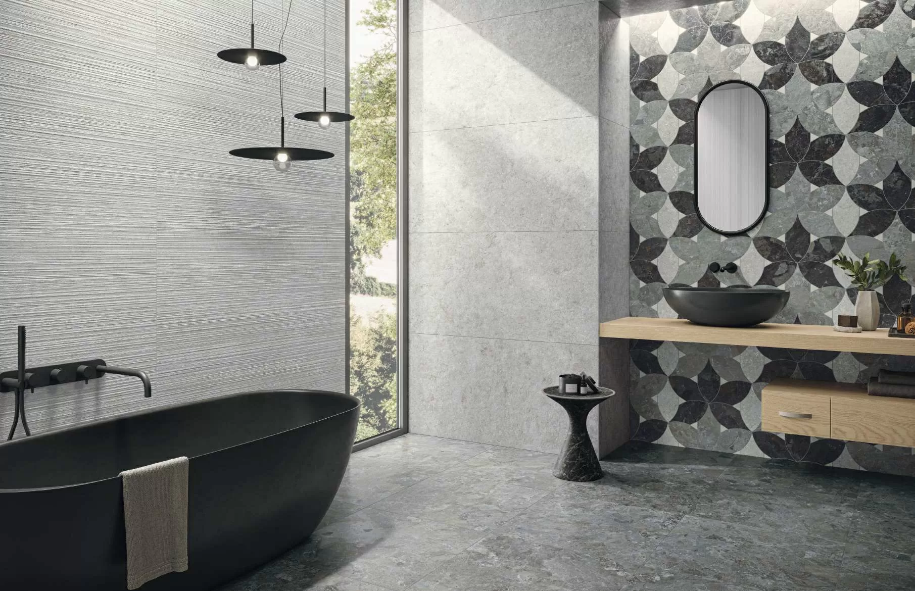 Керамогранит 136900 Mockup Ostuni Grey Nat Ret 60x120