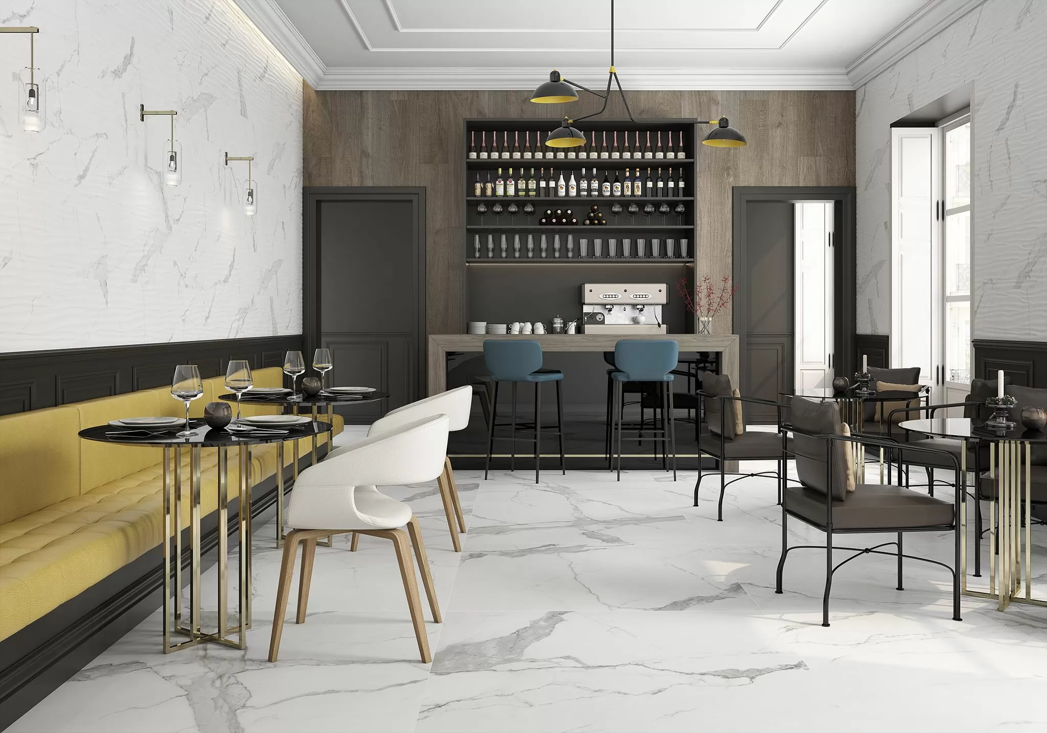 Плитка Statuario Brillo Rect 30x90