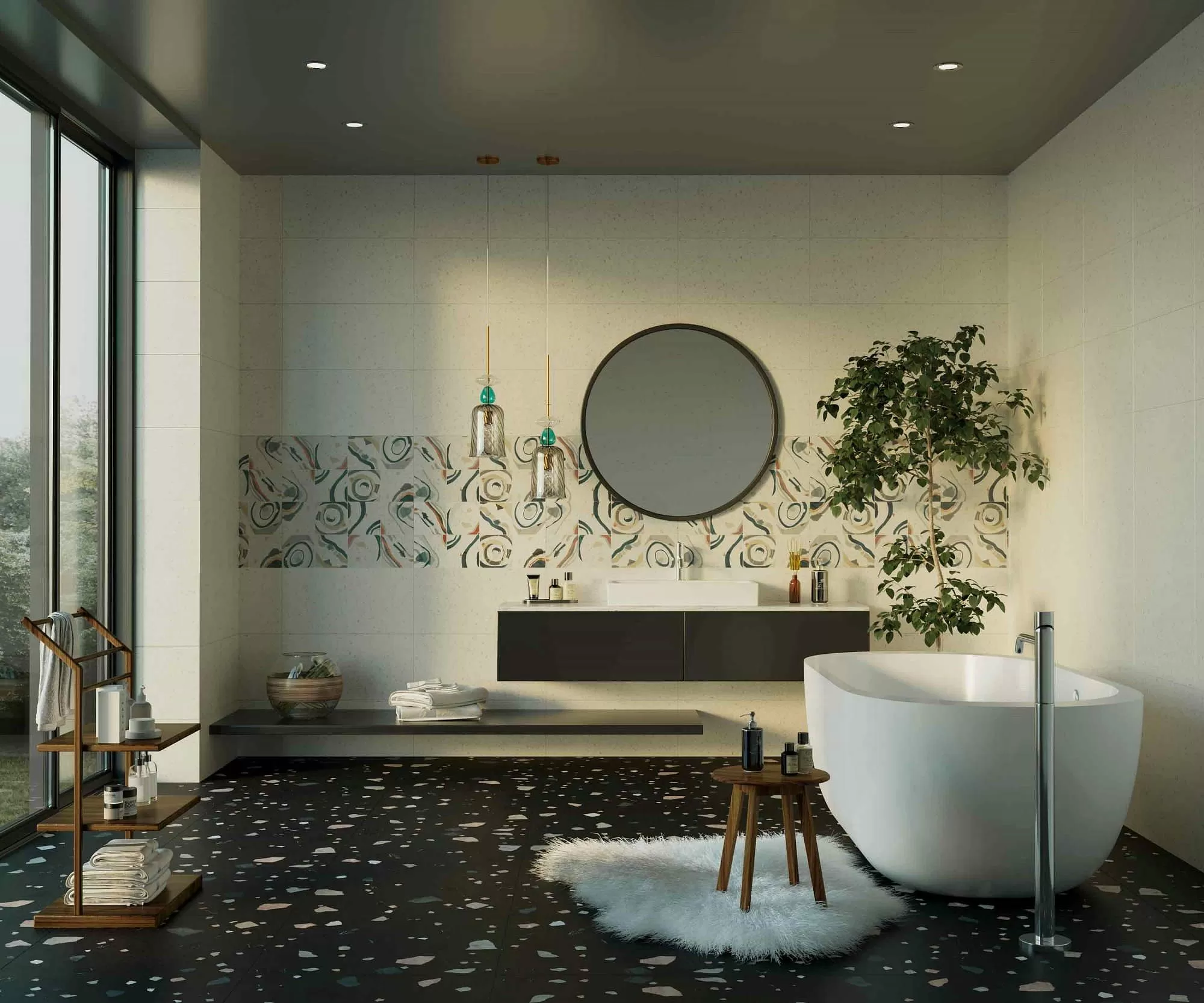 Керамогранит NP_P0002 Cray dark shards 60х60