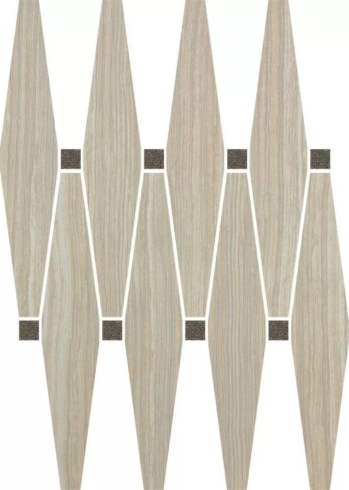Мозаика 59225 Mos.Losanga Cream Sat.con Oro 27x35,8