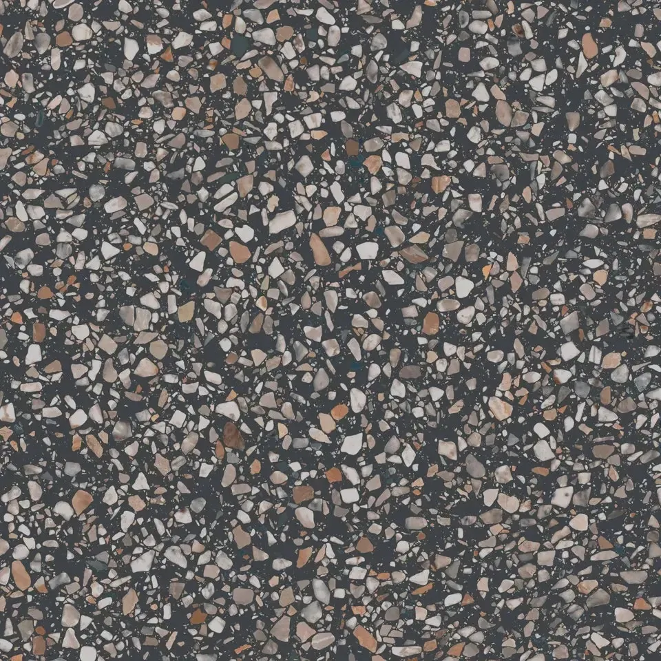 Керамогранит KM6060G0021R Бричиола чёрный матовый обрезной 60x60x0,9