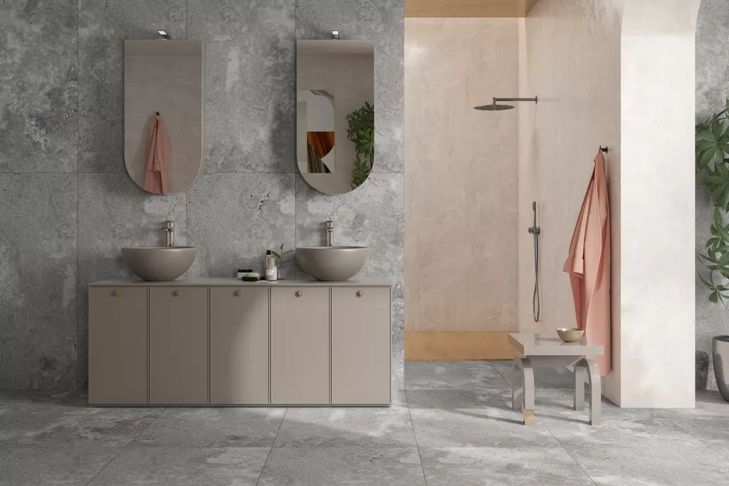 Керамогранит ENSTN3212CR80160 Travertine Beige Carving 800x1600x9