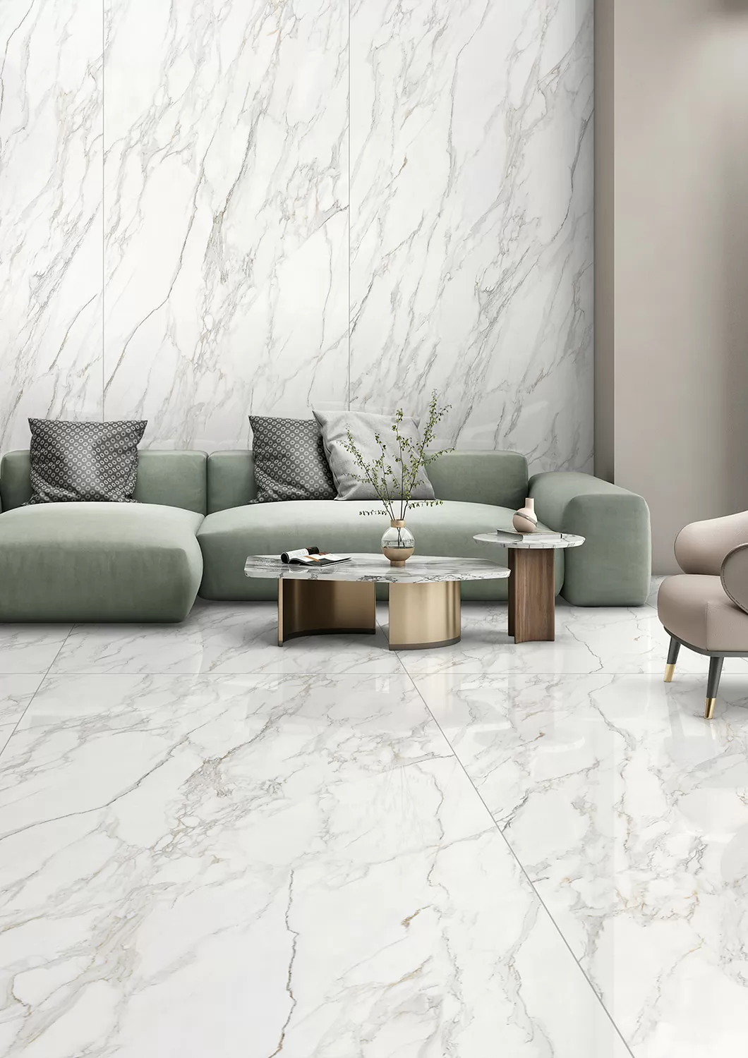 Керамогранит Nord Verde Luminous HG 120х120