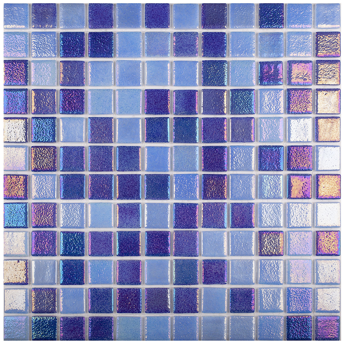 Мозаика Мозаика Shell Mix Deep Blue 552/555 (2.5х2.5) 31,7х31,7