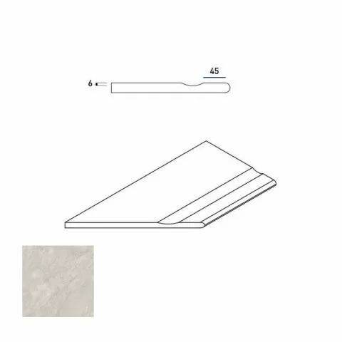 Керамогранит 620090000356 Climb ICE BORDO SVASATO ROUND SX 30x60