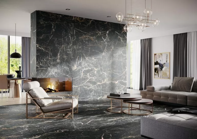 Керамогранит 5903313315456 Marquina Gold Rect R9 119.7x59.7
