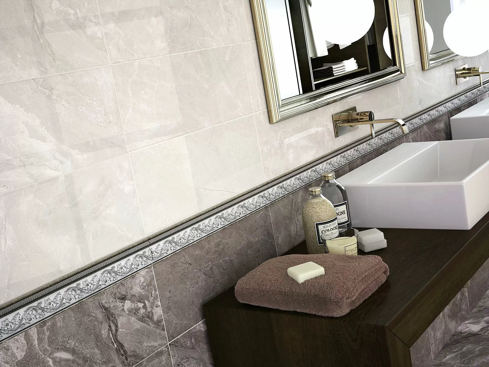 Плитка Select Moldura Graphite 5x50