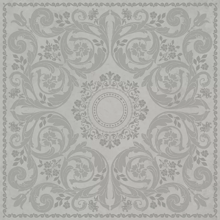 Керамогранит HGD/B592/SG850290R Декор Риальто 2 серый матовый обрезной 80x80x0,9