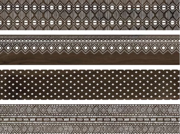 Керамогранит DL550400R Про Вуд коричневый декорированный обрезной 30x179