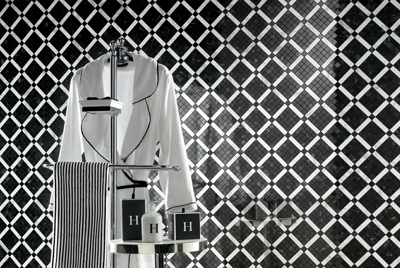 Керамогранит D035 (ADUV) Marvel Noir St.Laurent 30x60 Lapp.