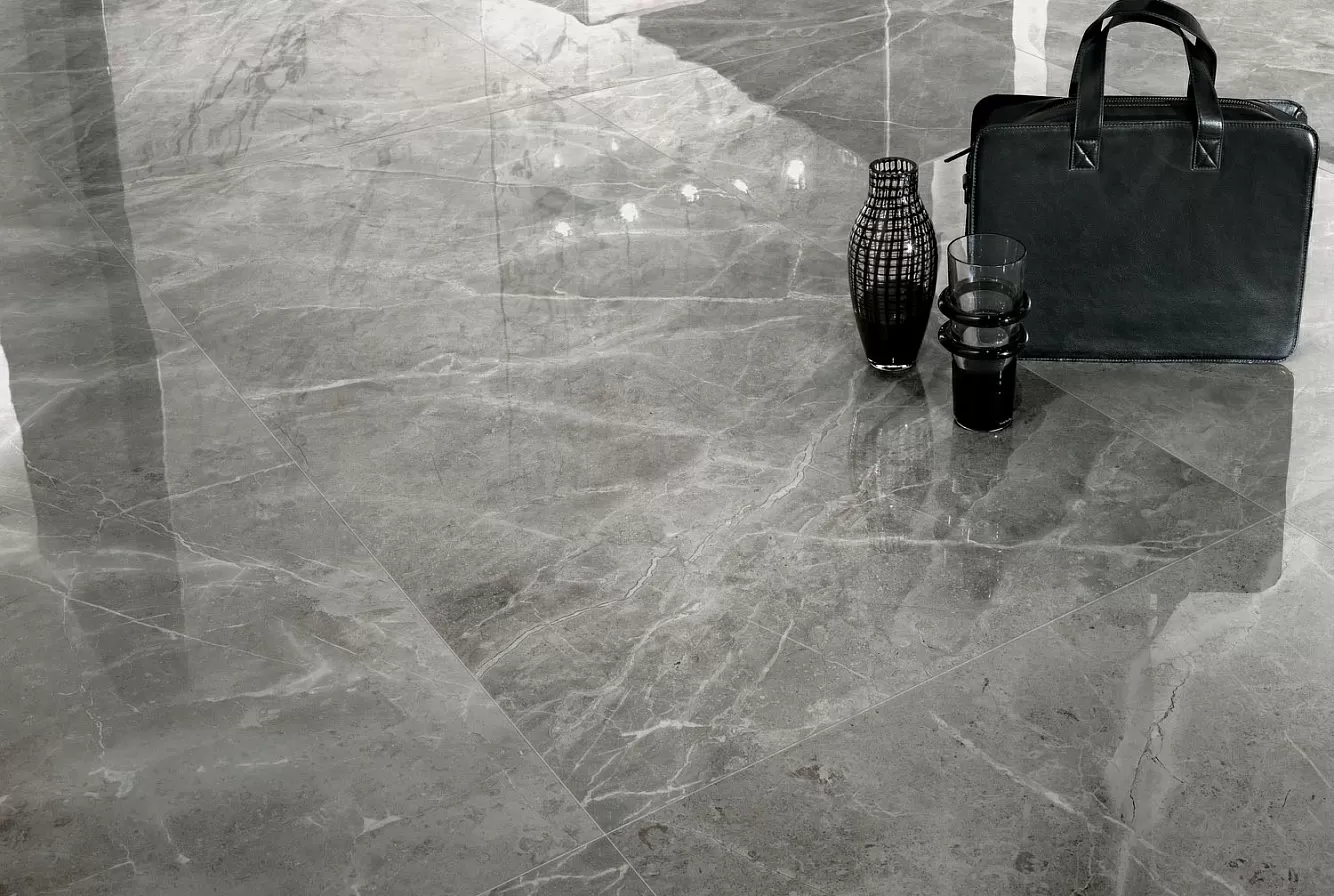Керамогранит D035 (ADUV) Marvel Noir St.Laurent 30x60 Lapp.