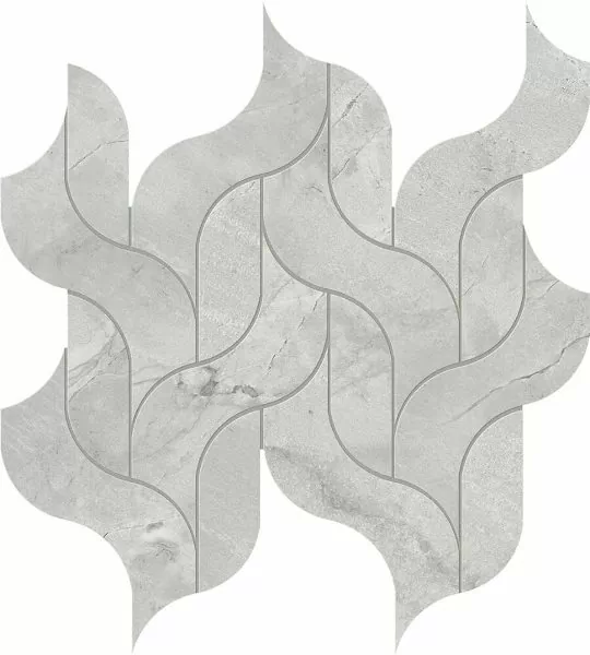 Мозаика AF8U Marvel Grey Cloud Mosaico Waterfall Lappato 30,5x27,7