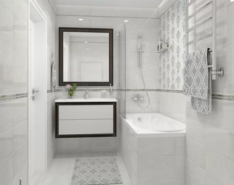 Керамогранит Frame белый 40х40