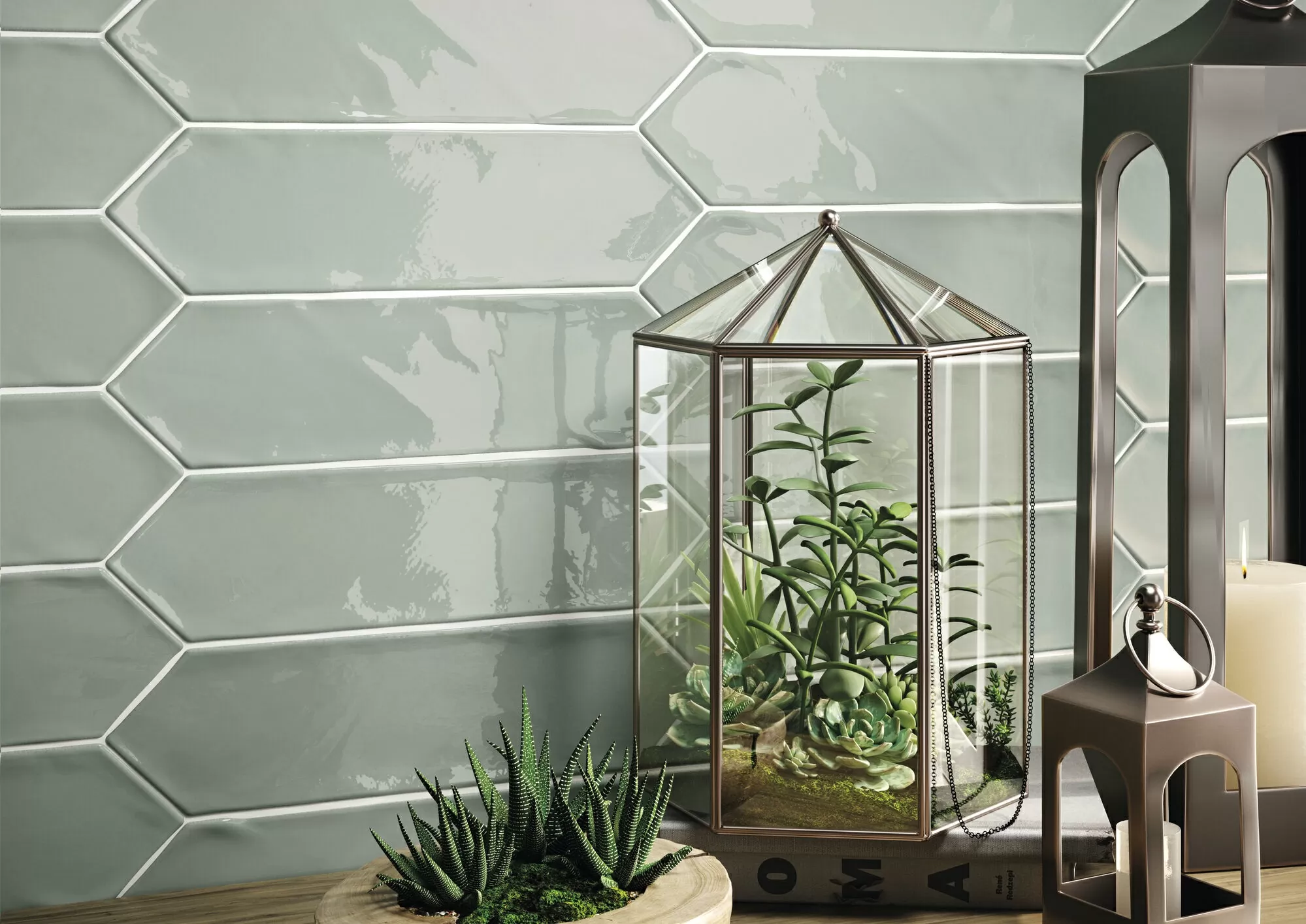 Плитка Kane Hexagon Sky 16x18