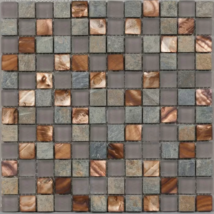 Мозаика DAO-69 стекло+камень 2.3х2.3 30х30