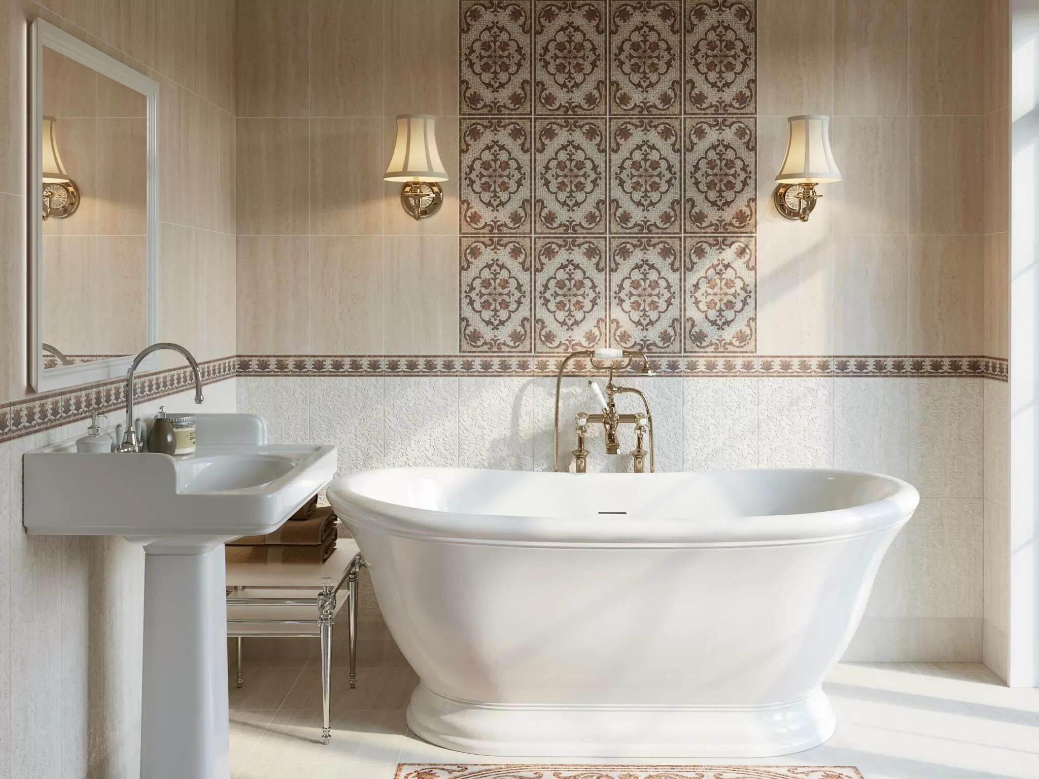 Керамогранит SG157200R/5BT Плинтус Пантеон бежевый 40,2х7,6