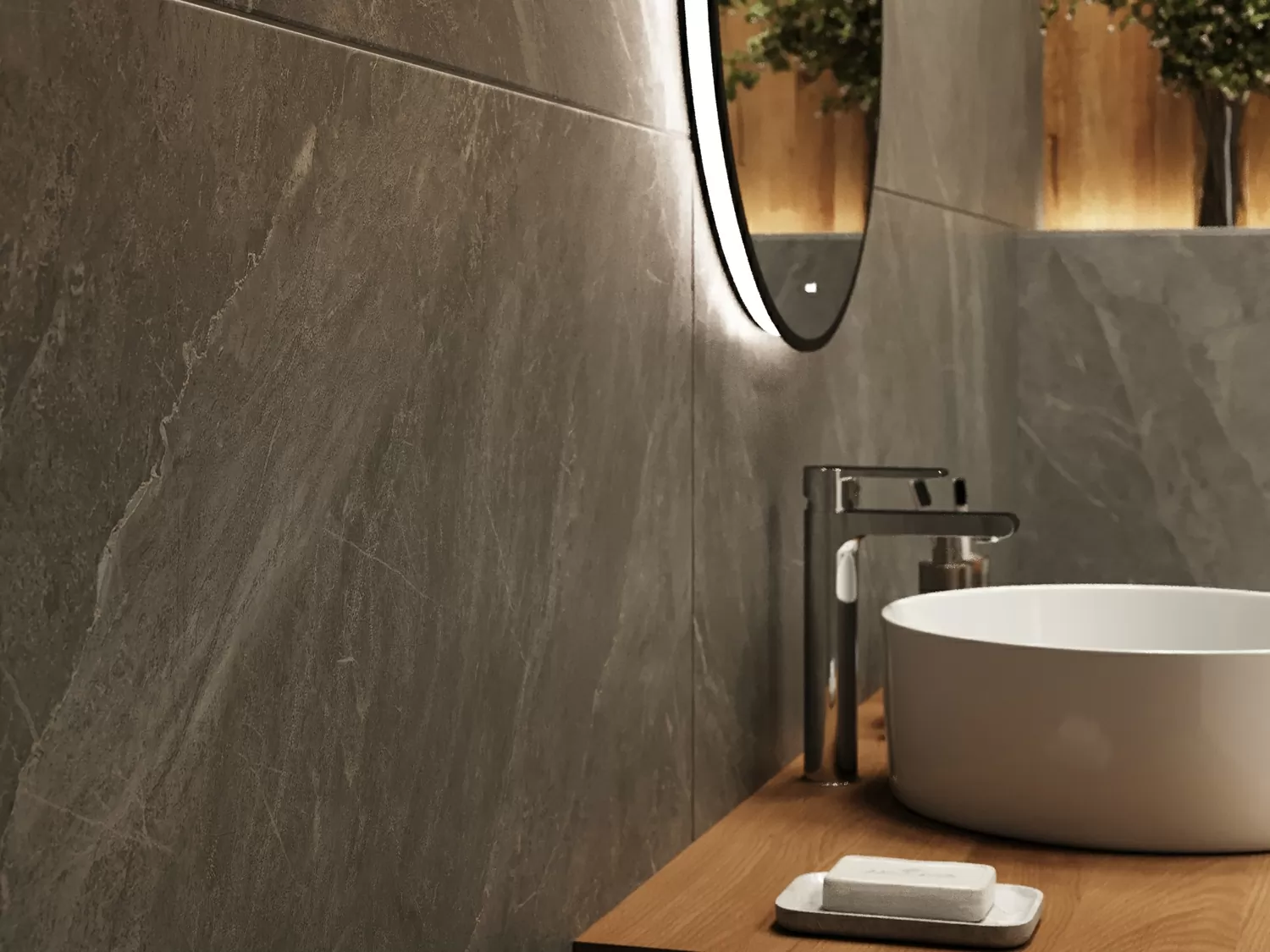 Керамогранит 17426 Cambio светло-серый рельеф ректификат 60x120