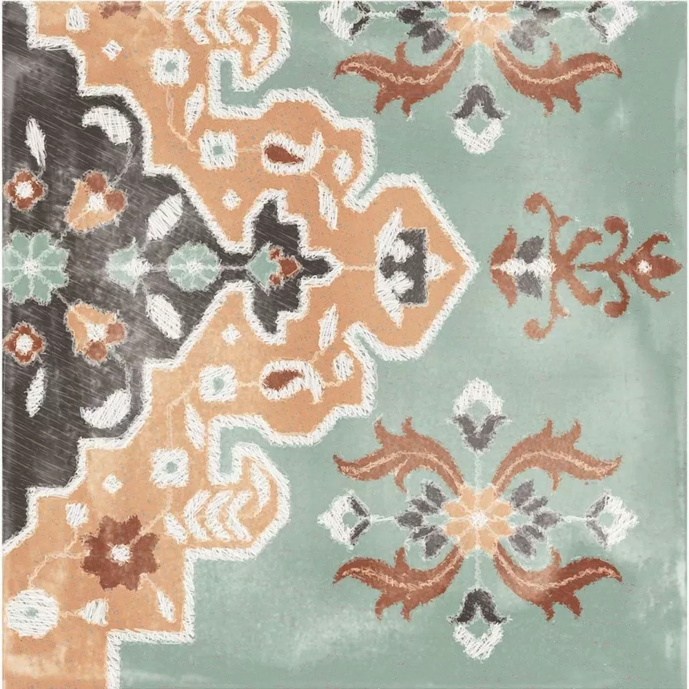 Керамогранит 0003351 PLAY CARPET MIX MULTICOLOR 20x20