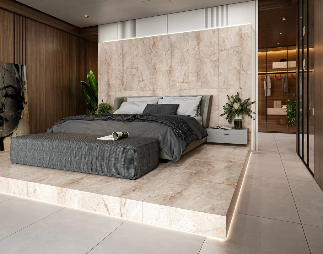 Керамогранит S4433C Pietra Bianco Carving 60x120