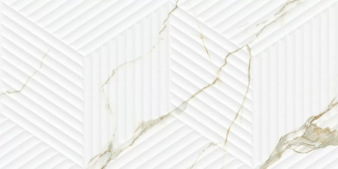 Плитка LE63063B-F53 Bianco Carrara Classico Cubo Rectificado 30х60