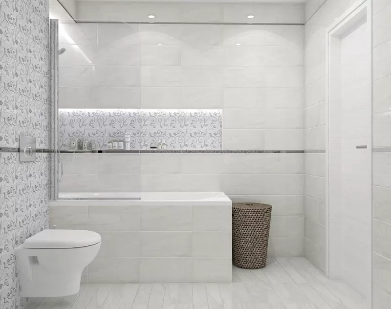 Керамогранит Frame белый 40х40