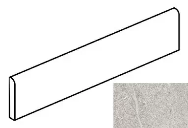 Керамогранит K-2081/MR/p01 Плинтус Gradient Серо-бежевый 76x600x9