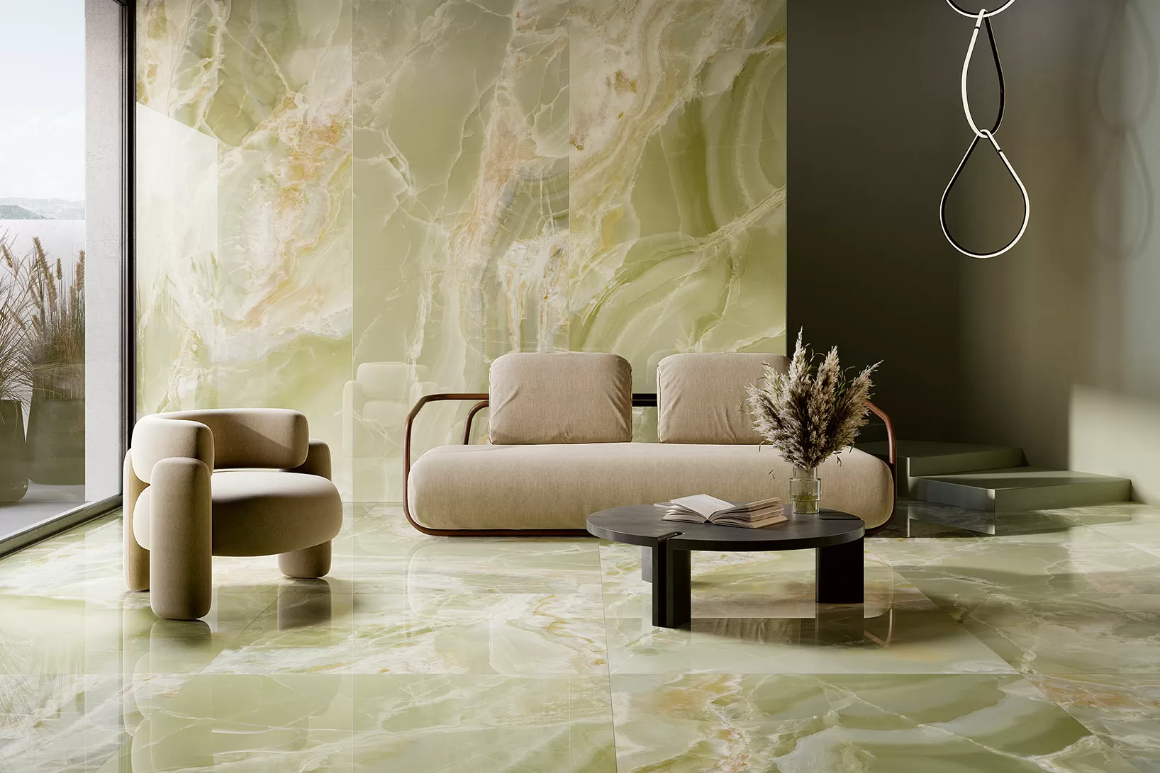 Керамогранит OE280L Onice Effect Deep Dark 120x280