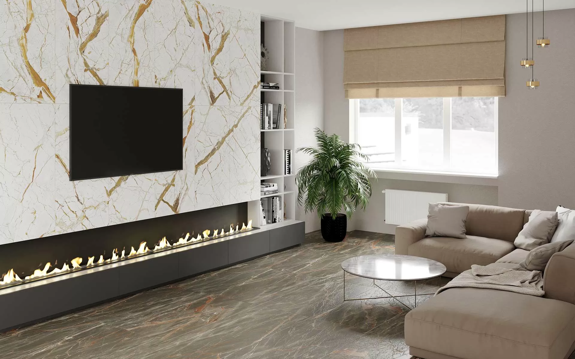 Керамогранит BARI синий Ретт. 60х120