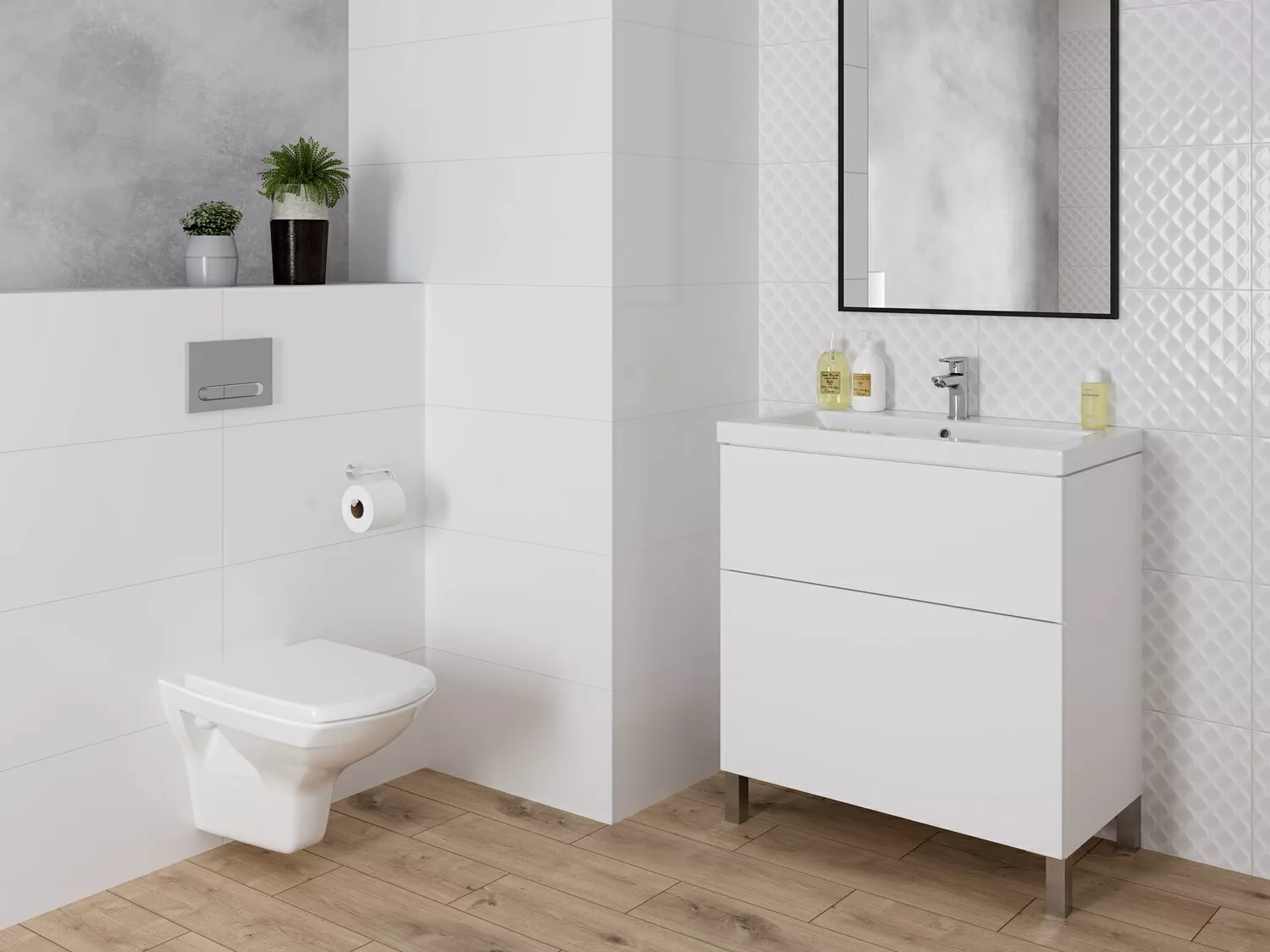 Плитка DEL051D Deco белый 29,8x59,8