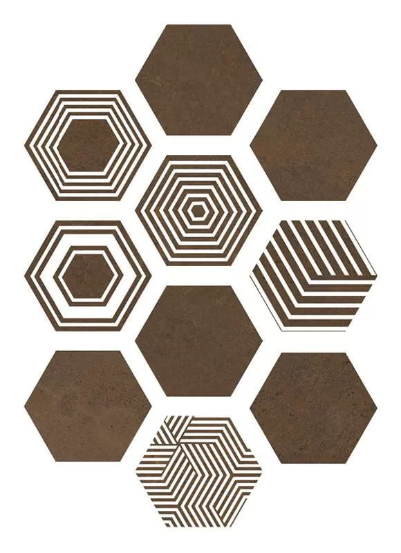 Керамогранит Pier17 Hexa Copper 23,2x26,7