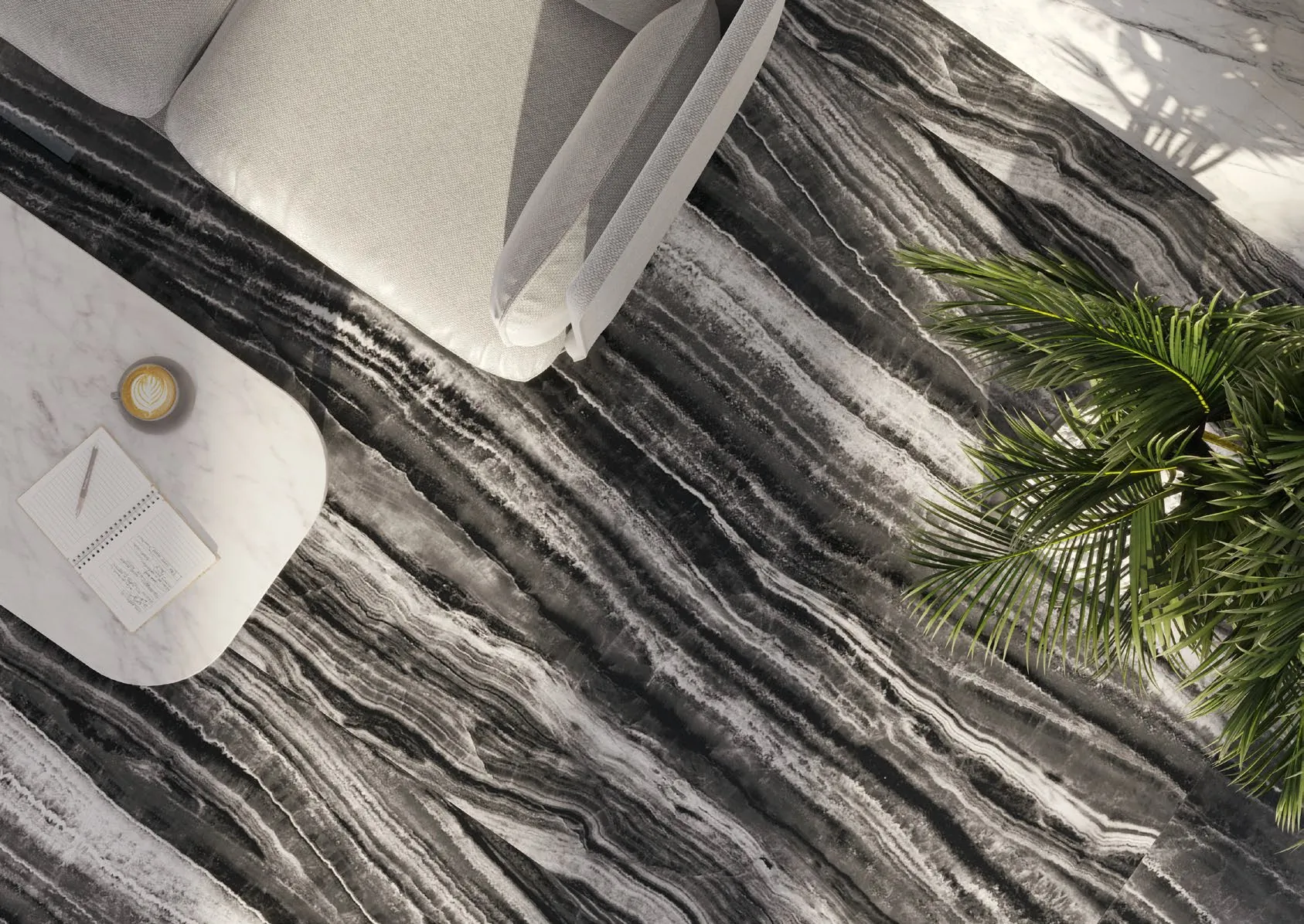 Керамогранит SG074902R Нестос серый светлый лаппатированный обрезной 119,5x320x1,1