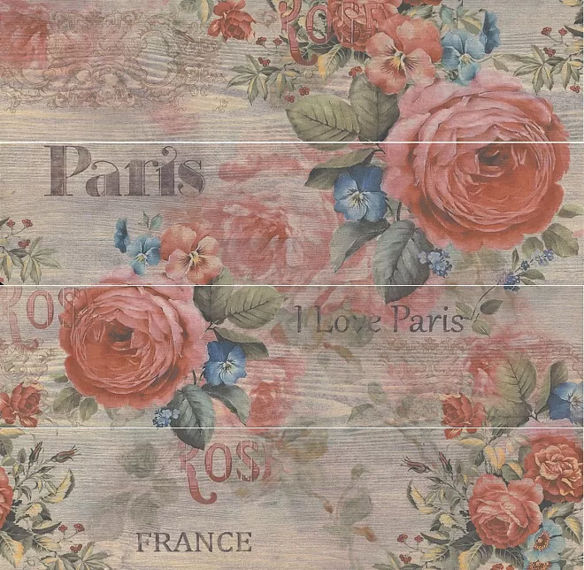 Керамогранит OP/A50/4X/SG701390R Панно Стори Вуд матовый (из 4 ч. разм. 20x80) 80x80x0.9