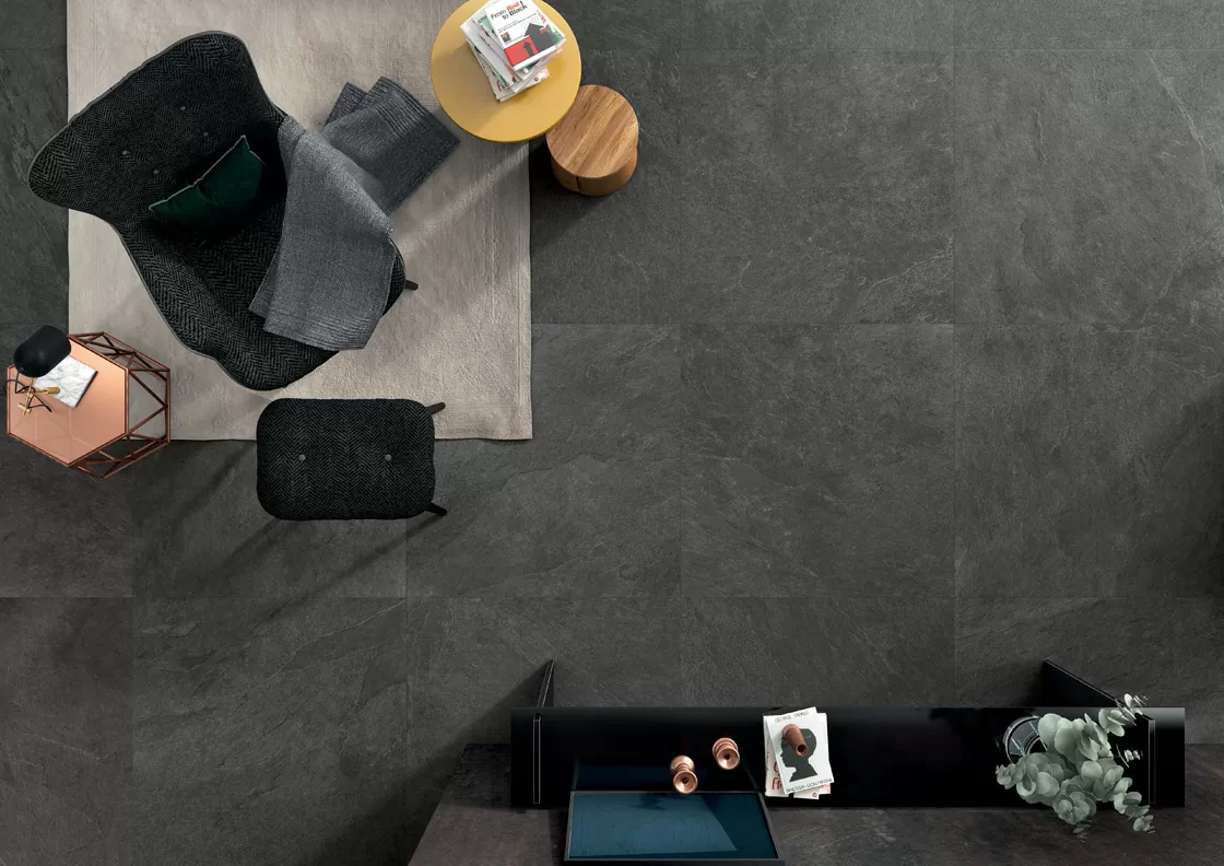 Керамогранит LSAWF00 Slimtech Dark Flow 5plus nat 100x300