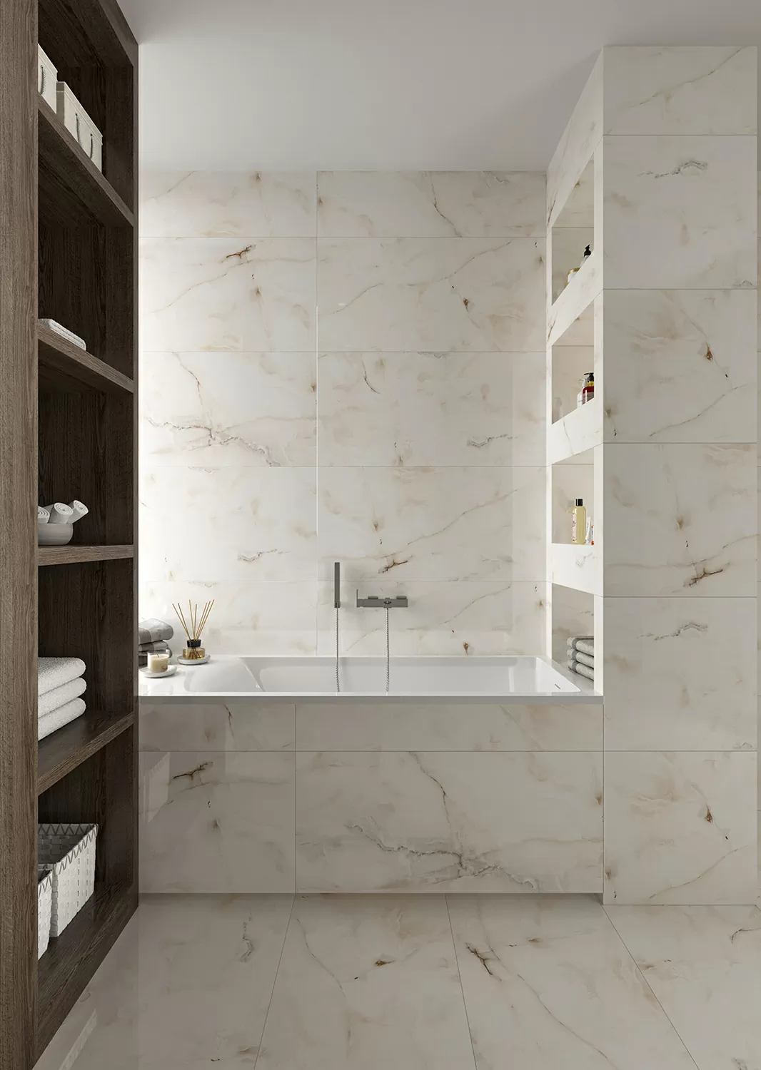 Керамогранит Jewell White Polished 7мм 60x120